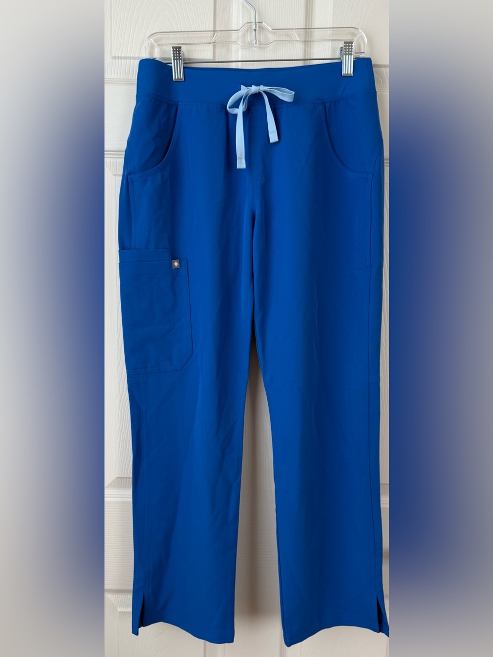 Figs woman’s  Kade straight leg Royal Blue Drawstring small petite